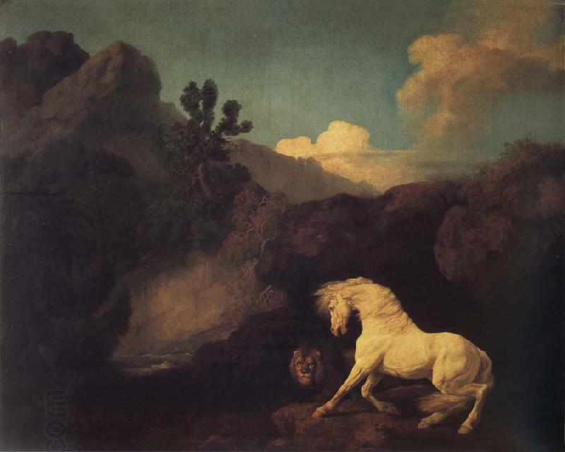 George Stubbs A Horse Frightened by a Lion China oil painting art
